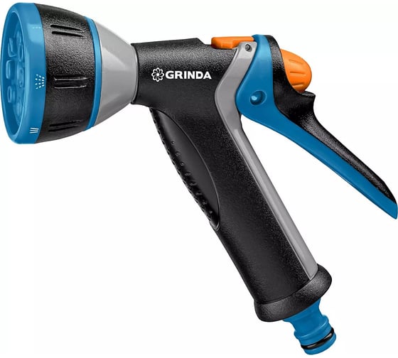 Металлический поливочный пистолет GRINDA PROLine BM-8 8 режимов, курок сзади, TPR покрытие 8-427339_z02