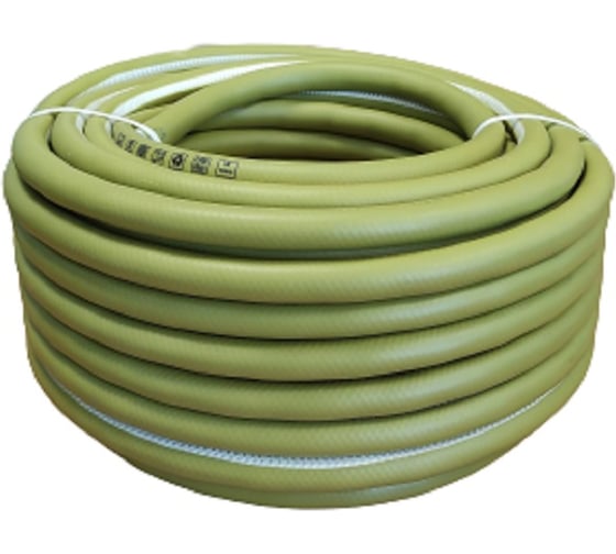 Армированный противоскручивающийся 3-х слойный шланг GLQ OLIVE PURE 25 м, 3/4" .OP 3/4" 25m