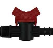 Кран ПоливНаДаче стартовый для капельной трубки 16мм х 3/4 наружная 10 шт. TV013416.10