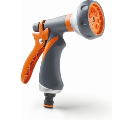 Пистолет-распылитель металлический 8-режимный, с прорезиненным корпусом GF 5548