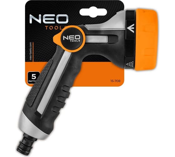 Многофункциональный ороситель NEO Tools 5 функций, плавная регулировка, металлический диск 15-708