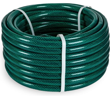 Шланг поливочный В ПРИдачу ПВХ Метеор 3-слойный армированный бухта 25 м, 3/4 зеленый 1201577