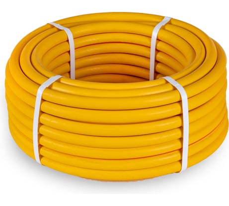 Шланг поливочный В ПРИдачу Резиновый ТЭП Soft Touch армированный бухта 25 м, 1/2 желтый 1206383
