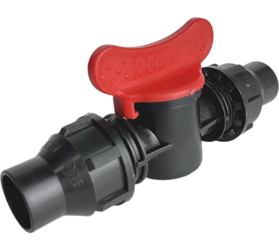 Кран проходной компрессионный Poliext 16*16 PN6 07070015