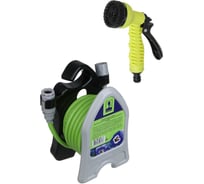 Набор для полива Inbloom шланг 8мм - 10м, пистолет 7 реж., катушка, коннектор 2шт, PP, PVC 168-039