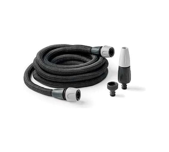Шланг для полива GF 80297673 AQUAPOP GREY EASY ПВХ саморастягивающийся с аксессуарами 15 м Б0059693