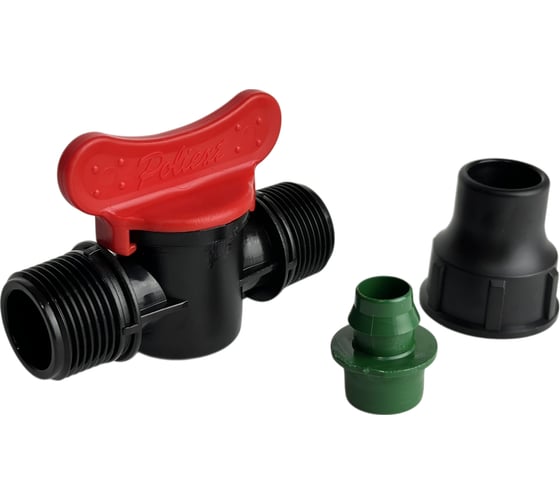 Кран переходной Poliext компрессионный с наружной резьбой 16xН3/4 PN6 07060015