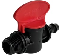 Кран переходной Poliext со штуцером и с наружной резьбой 16xН1/2 PN6 07180060