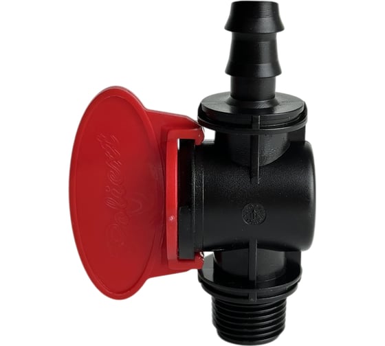 Кран переходной Poliext со штуцером и с наружной резьбой 16xН1/2 PN6 07180060