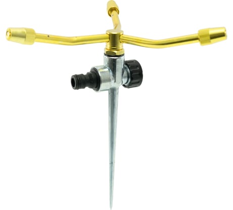 Алюминиевый вращающийся разбрызгиватель на металлической пике POLYAGRO 3 лопасти 7573615