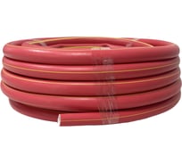 Шланг поливочный ООО "КОМЕД" 1", 20 м, красный с желтой полосой, TPE, Дивный сад К0059