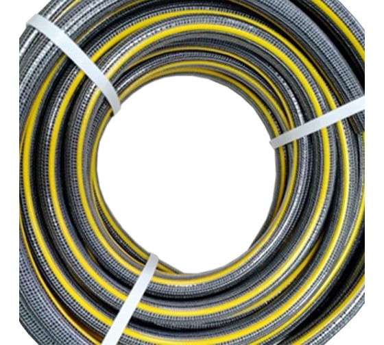 Шланг поливочный ЛЕТО ПВХ 3-слойный армированный Garnet grey 3/4, 25 м, 5 атм. 23143