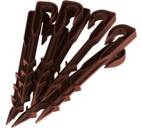 Колышки для капельной трубки ГеоПластБорд d 16 мм 19 см комплект 40 шт цвет коричневый 16K190.К