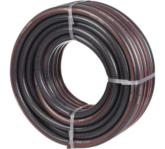 Шланг поливочный Grandy  3/4 '', 19 мм, 18 атм, армированный, 25 м, 3 сл, Strong, ПВХ, PGH-19E-25 350944 1