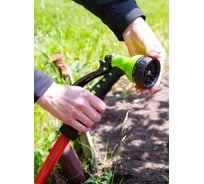 Набор для полива Grandy 4 предмета: пистолет 7 режимов, фитинг для шланга 3/4, штуцер для крана 1/2-3/4, наружная резьба J 402639