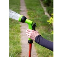 Набор для полива Grandy пистолет 6 режимов, фитинг для шланга 3/4, штуцер для крана 1/2-3/4, наружная резьба JS-9366 351360