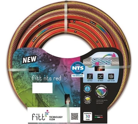 Пищевой противоскручивающийся шланг FITT NTS RED 5/8" 25м