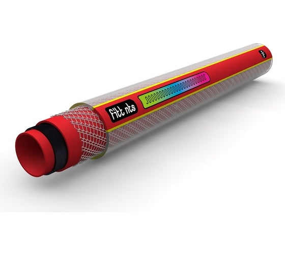 Пищевой противоскручивающийся шланг FITT NTS RED 5/8" 25м