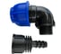 Комплект подключения магистральной трубки 16мм к ПНД трубе 32мм Профитт (угол ПНД+адаптер) 0341156-RCS 1