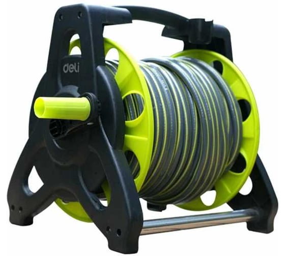 Катушка с поливочным шлангом DELI 30м 1/2 дюйма DL581130C (пистолет-распылитель в комплекте) 229785