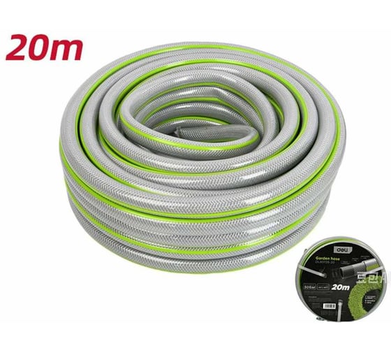 Шланг поливочный армированный DELI 3/4 DL8072B-20 (20 метров, 30 Бар) 229853