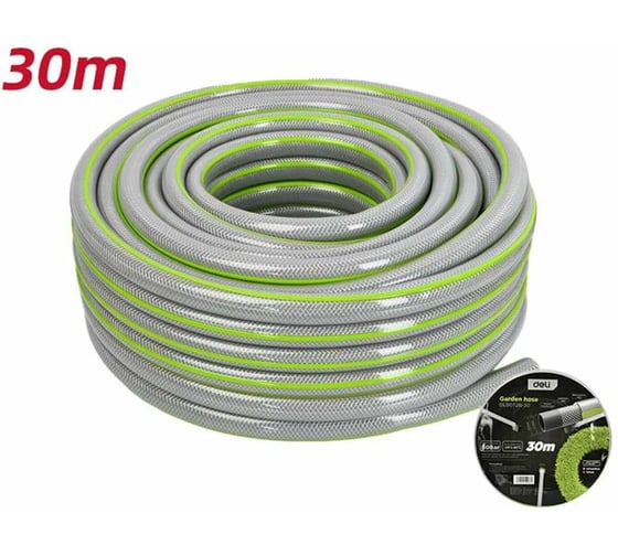 Шланг поливочный армированный DELI 3/4 DL8072B-30 (30 метров, 30 Бар) 229852