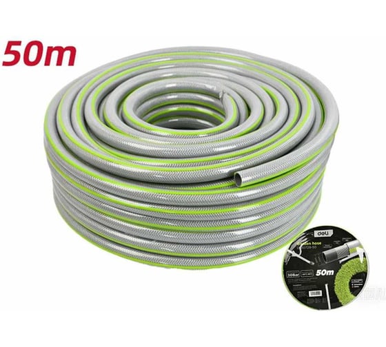 Шланг поливочный армированный DELI 3/4 DL8072B-50 (50 метров, 30 Бар) 229851
