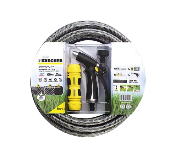 Комплект для полива "Kevlar": шланг 1/2'' 20 м, пистолет, 2 коннектора Karcher 2.645-027