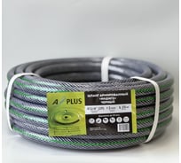 Шланг ПВХ A-plus 3-слойный армированный, черный, 3/4, бухта 25 4631170825221