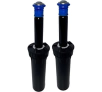 Дождеватель выдвижной для полива газона RAINMATIC PRO SPRAY GUARD 4 SA28F, комплект 2штуки (высота 10см, в комплекте с многоструйным ротатором, радиус до 9м, сектор 360) 2 шт х RM PRO SPRAY GUARD 4 SA28F