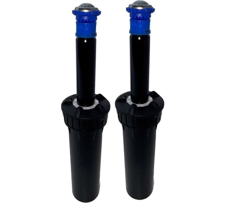 Дождеватель выдвижной для полива газона RAINMATIC PRO SPRAY GUARD 4 SA28F, комплект 2штуки (высота 10см, в комплекте с многоструйным ротатором, радиус до 9м, сектор 360) 2 шт х RM PRO SPRAY GUARD 4 SA28F