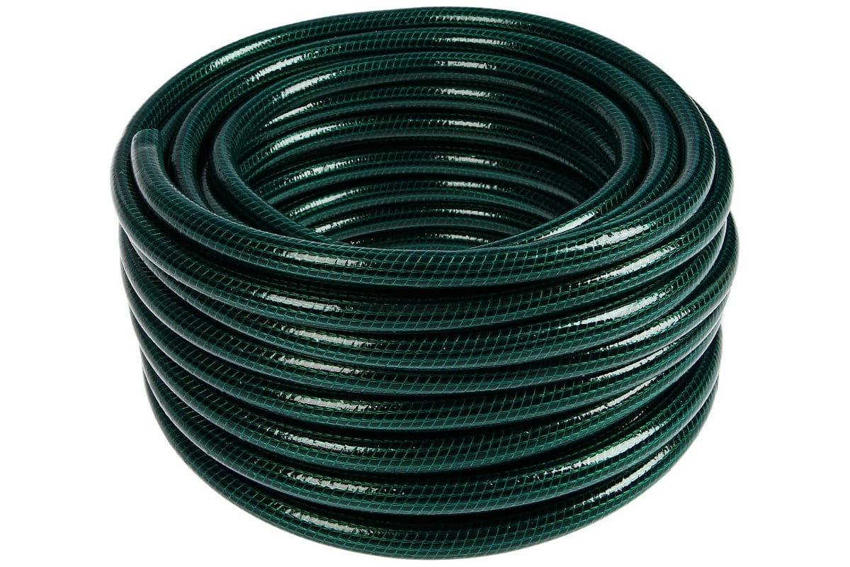 Поливочный шланг Yard Люкс, ПВХ, армированный ,зеленый, 3-х слойный, 1 ...