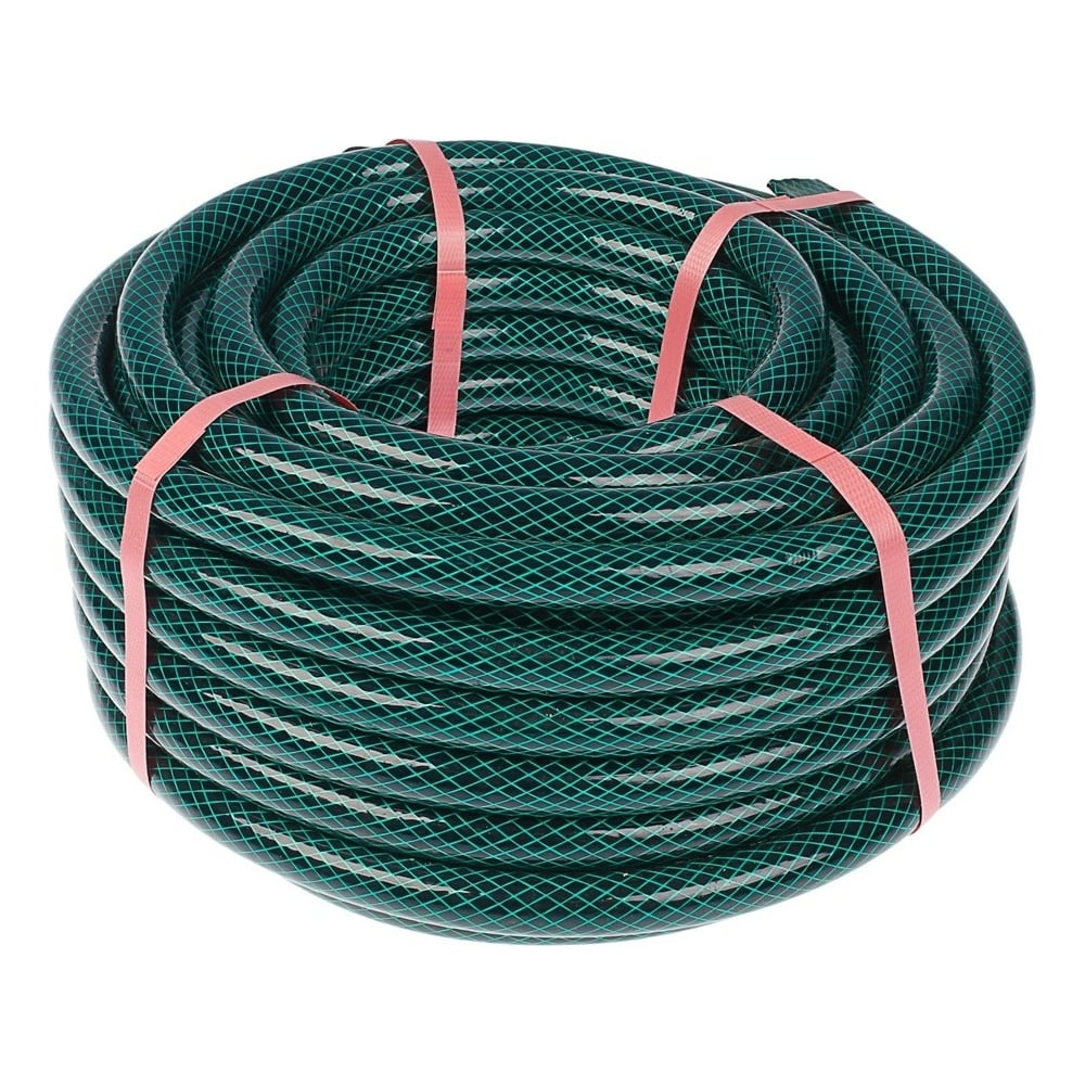 Поливочный шланг Yard Люкс, ПВХ, армированный, зеленый, 3-х слойный, 1 ...