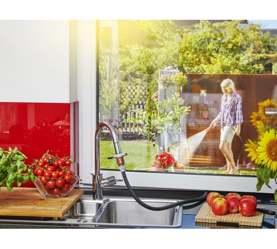 Текстильный шланг с комплектом для полива Gardena Liano 13 мм, 1/2", 10 м 18427-20.000.00