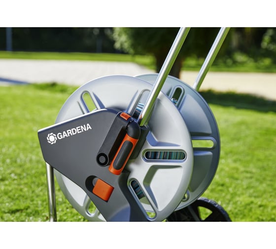 Тележка для шланга металлическая с комплектом для полива Gardena CleverRoll M 18542-29.000.00