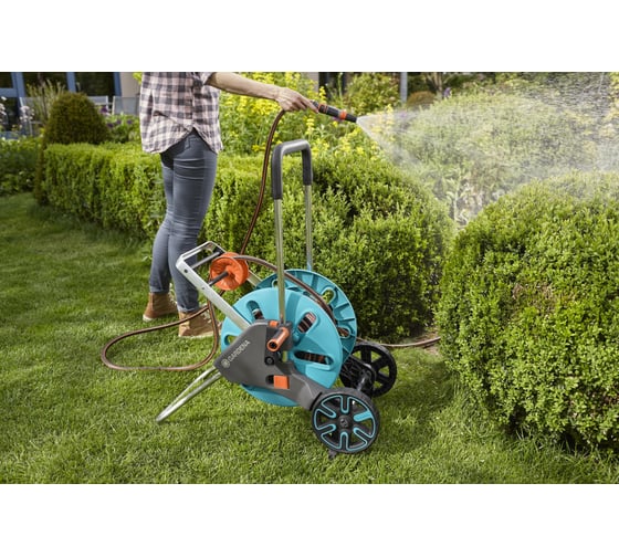 Тележка для шланга с комплектом для полива Gardena CleverRoll M Easy 18517-20.000.00