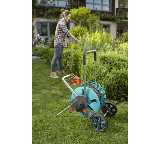 Тележка для шланга с комплектом для полива Gardena CleverRoll M Easy 18517-20.000.00