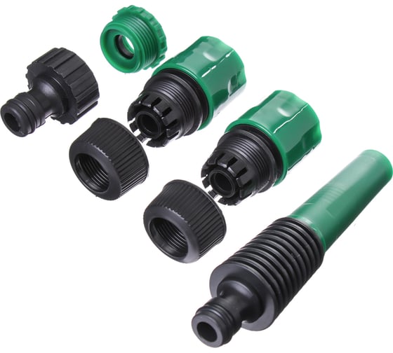 Насадка для полива СИМАЛЕНД коннекторы 1/2", 1/2" с аквастопом, штуцер 1/2"-3/4" 150916