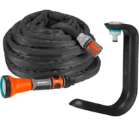 Набор Gardena: текстильный шланг Liano 1/2", 10 м + держатель для шлангов TapFix 18596-20.000.00