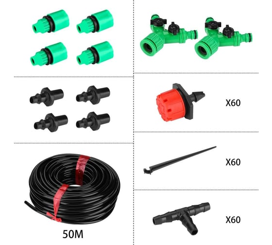 Комплект для капельного полива DEKO DKI50 шаровой таймер DKIT03 065-0959
