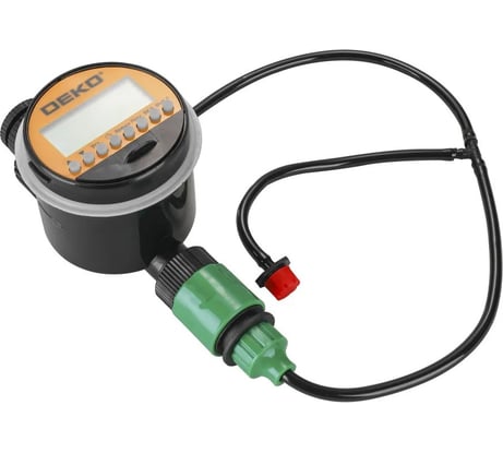 Электронный таймер для полива с ЖК-дисплеем DEKO DKIT03 с шаровым механизмом 065-0956