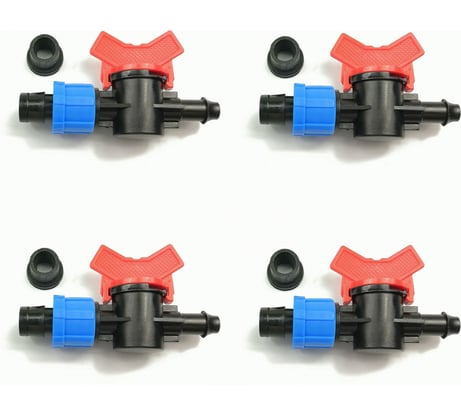 Стартовый кран для ленты 16мм под отверстие 8мм Профитт 4 шт. 1648437