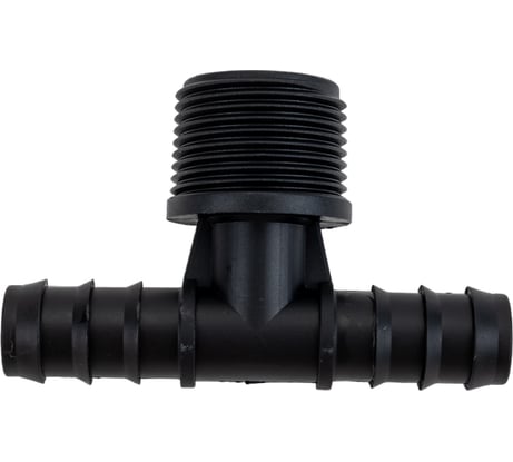 Тройник для капельного полива 16 мм, для перехода с трубки 16 мм на внешнюю резьбу 3/4" MasterProf ДС.070720.ИМ