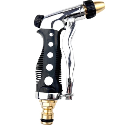 Металлический хромированный пистолет для полива Профитт 2 режима 9270889