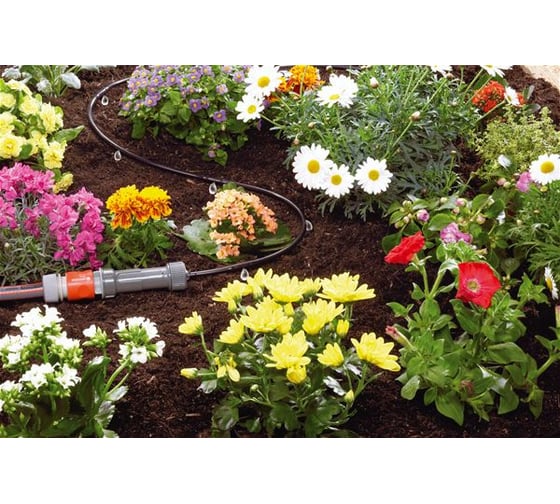 Сочащийся шланг c фитингами 4.6мм, 15м Gardena 01361-37.000.00