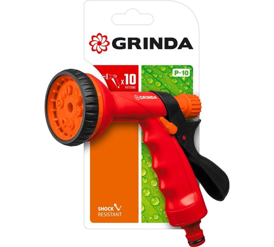 Поливочный пистолет Grinda P-10, 10 режимов 8-427373_z01