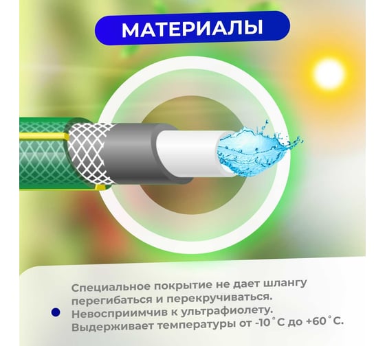 Поливочный шланг STARTUL Garden 1/2", 50 м ST6201-1/2-50