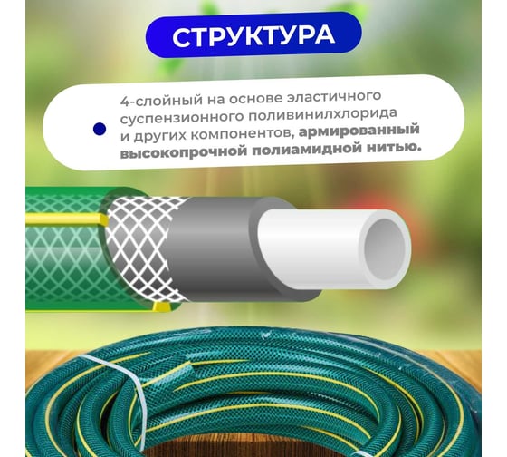 Поливочный шланг STARTUL Garden 1/2", 15 м ST6201-1/2-15