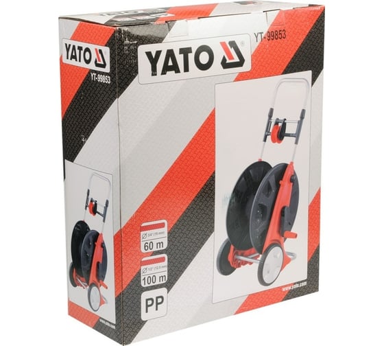 Катушка для шланга на колесах YATO 1/2" 100 м YT-99853
