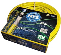 Шланг садовый армированный WHITE PLUS NTS 1", 25м FITT 7023440